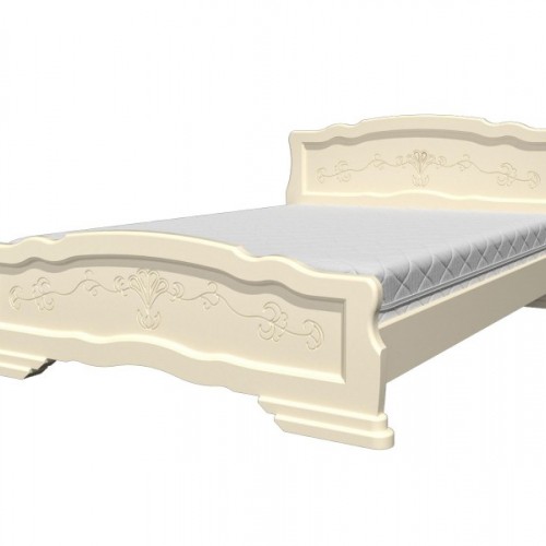 Кровать из массива "Карина-6" Слоновая кость размер 1800*2000
