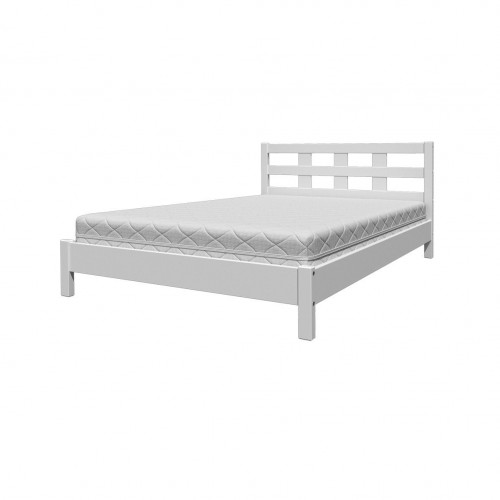 Кровать из массива "Вероника-4" Белый античный размер 1600*2000