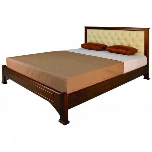 Кровать из массива сосны Риккарда прямая мягкая размер 1800*2000