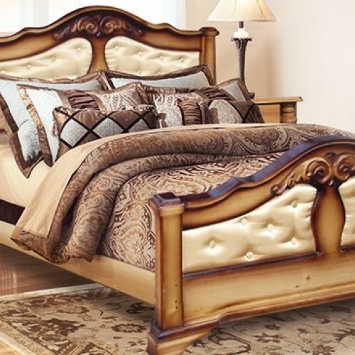 Кровать из массива сосны Марселла мягкая вставка размер 1800*2000